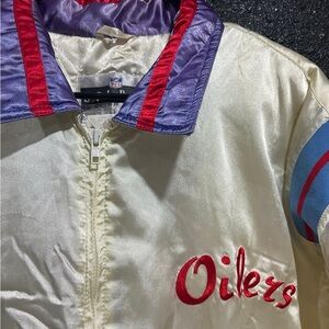 Spirit Satin Houston Oilers Vintage Jacket